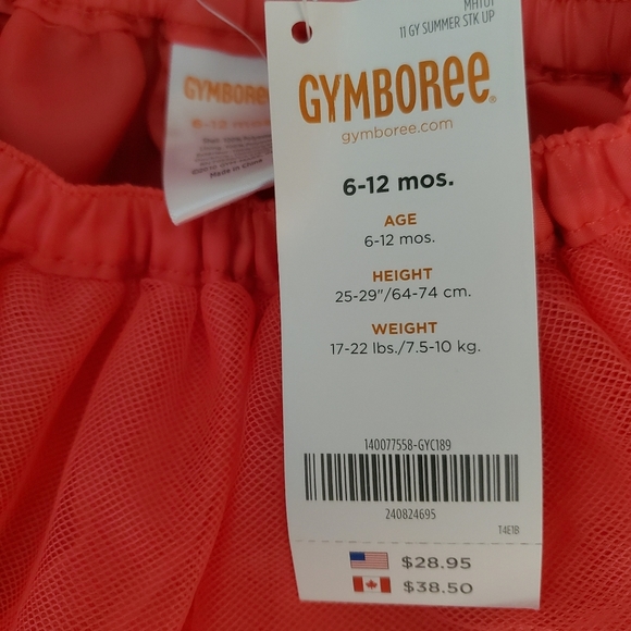 Gymboree Tulle tutu skirt Coral - Picture 4 of 4